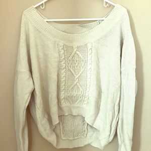 Free People beige sweater